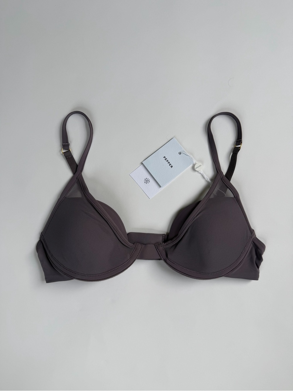 NWT Pepper All You Classic Bra 36aa Peppercorn